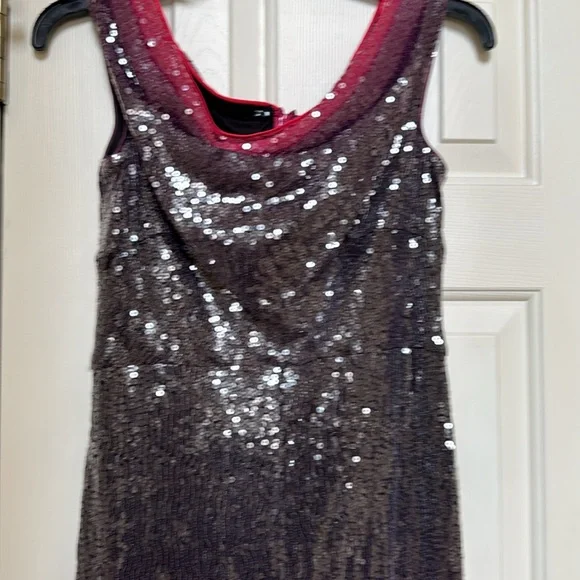 💖🔥FIERCE Tadashi Shoji Sequined Jumpsuit - Picture 5 of 9